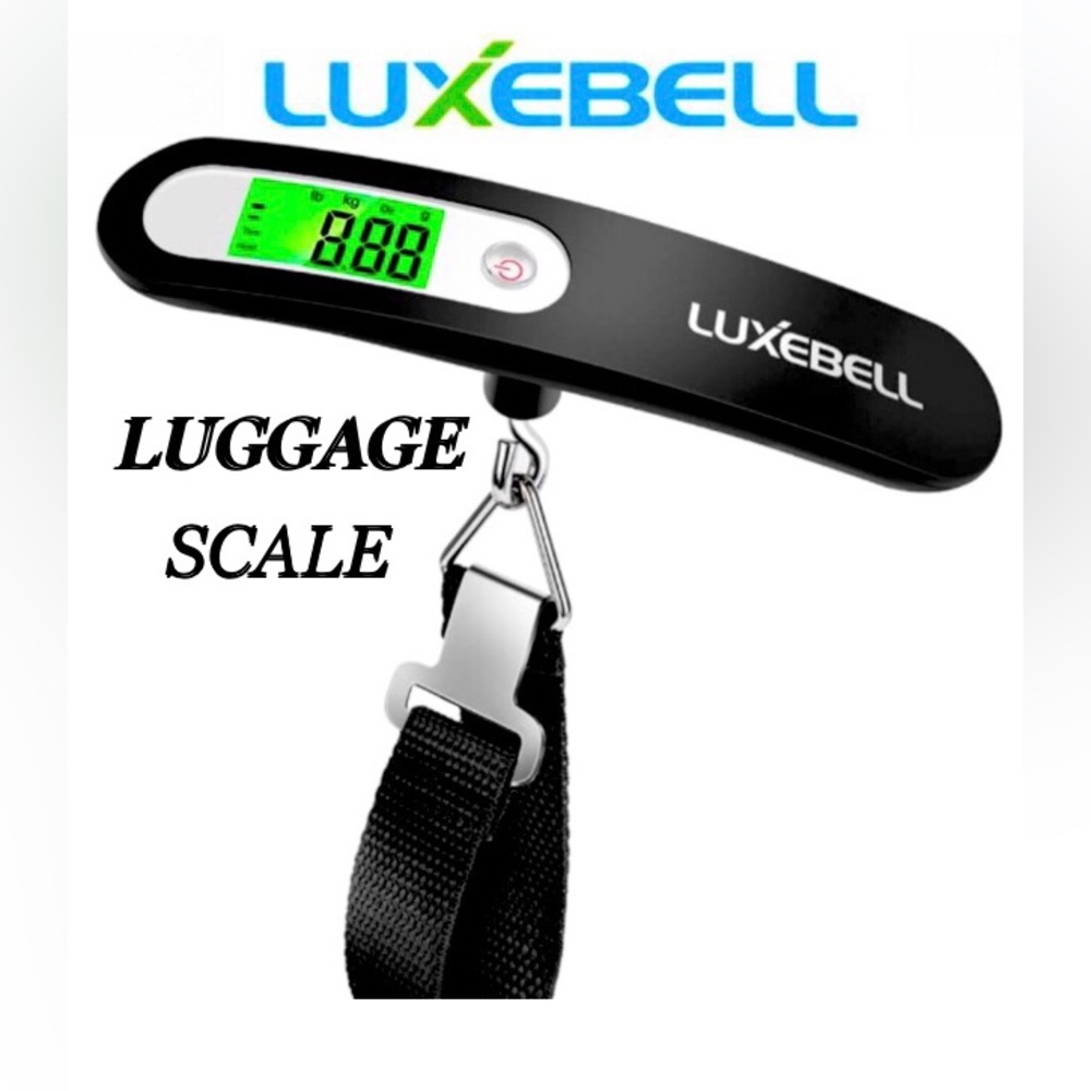 LUXEBELL Digital Luggage Scale for Suitcase Handheld Weight Scale 110lbs Black